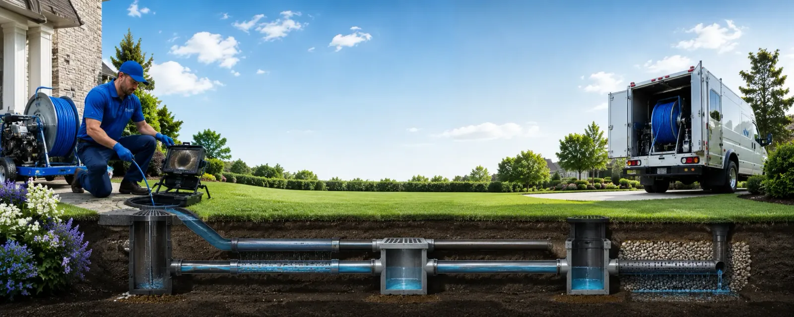 Outdoor drain cleaning information for Hamilton, IL